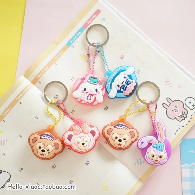 

Creative Cinnamoroll keychain Shirlymay Duffy stellalou keyring holder Bag Pendant Keyring for Girls Figure Toy