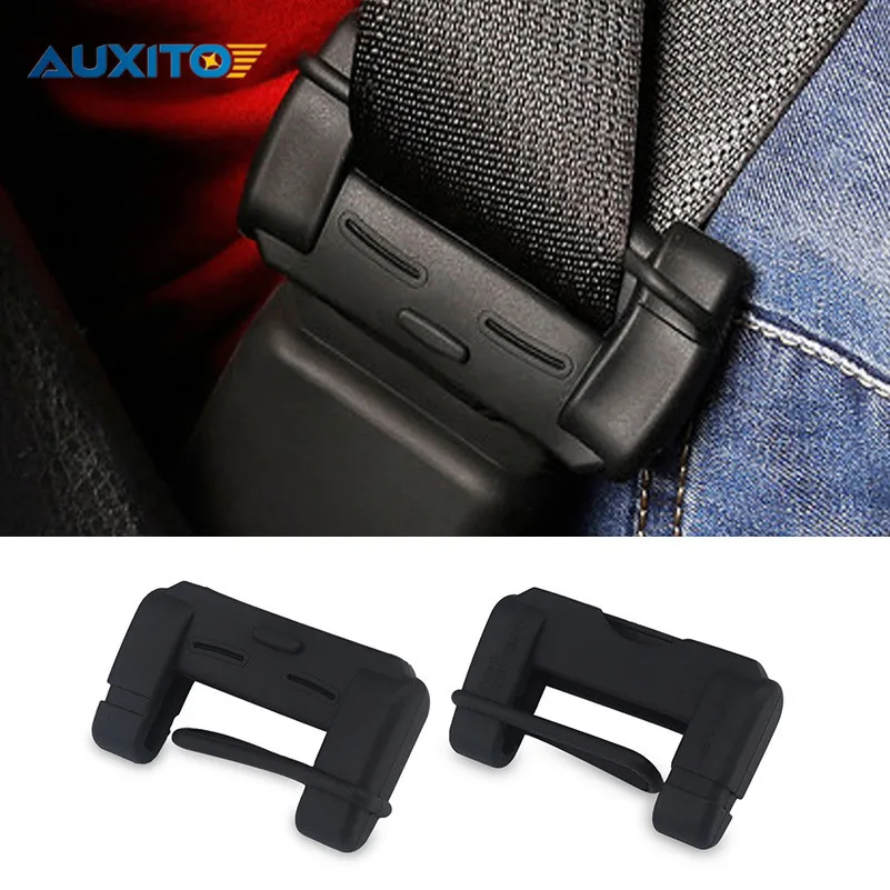 2x Car Seat Belt Buckle Covers For Audi VW BMW Ford Fiat Mazda Toyota