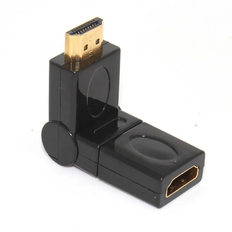 Адаптер Jul18 с поворотом на 360 градусов угловой тип HDMI штекер гнездо 90 180