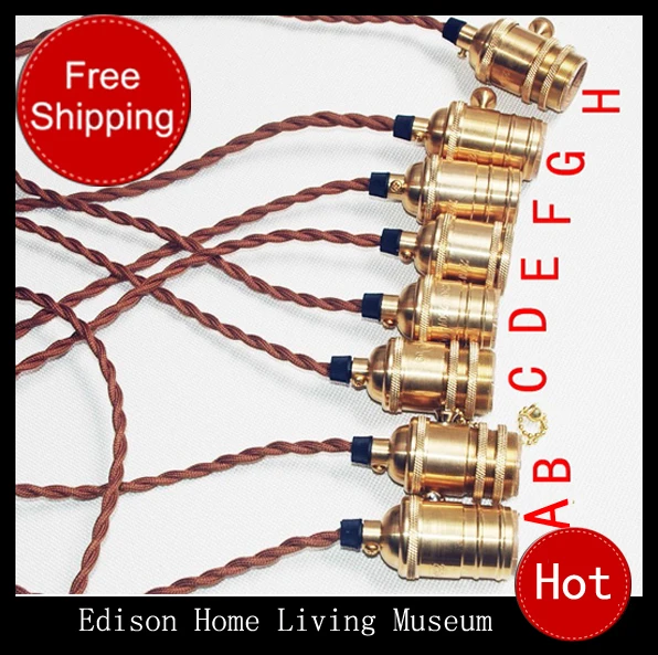 Vintage light bulb pendant light kit diy accessories fashion pendant