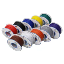 35 м многожильный 24AWG 10 цветов UL1007 экологически благоприятный электронный провод проводник к внутренней проводке