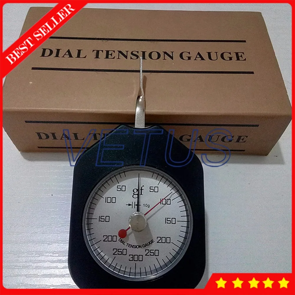 Тензиометр с ATG-300-2 циферблатом, аналоговый измеритель натяжения, тестер с пиковой фиксацией 300 г, двойные указатели напряжения