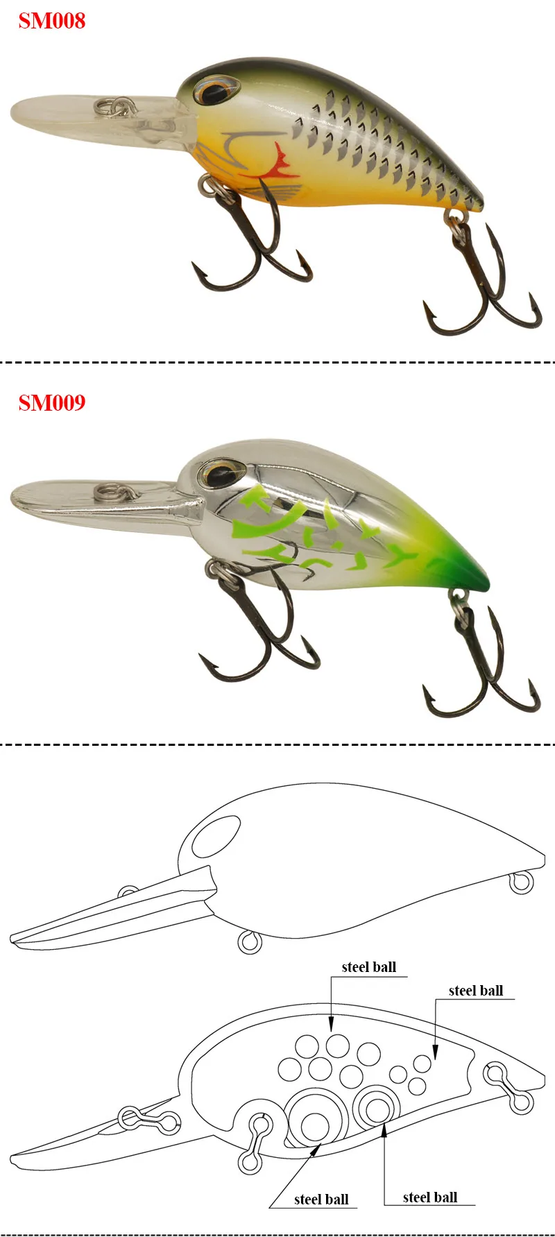 TAF Crank Bait 6,5 см 20 г рыболовные приманки плавающие 3-5 м Crankbait VMC крюк Isca искусственные ABS приманки из твердого пластика для ловли карпа