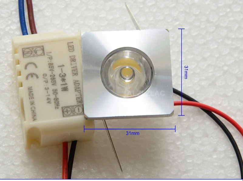 Levou as Luzes do Ponto Mini Spot Downlight 1 w 3000 k 4000 Praça Jóias Lâmpada Gabinete Estante Teto Frete Grátis 10 Pcs Led 4 led spot lights ceiling