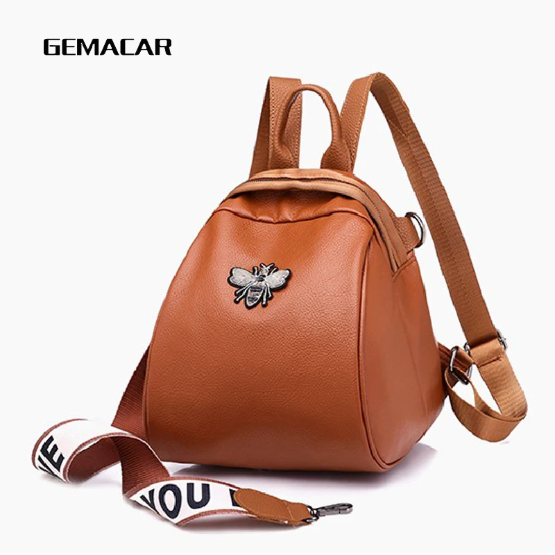 

Popular Wild Fashion Small Backpack Shopping Shopping Casual Women Bag Young Students Daily Outing Backpack Pu Leather Design