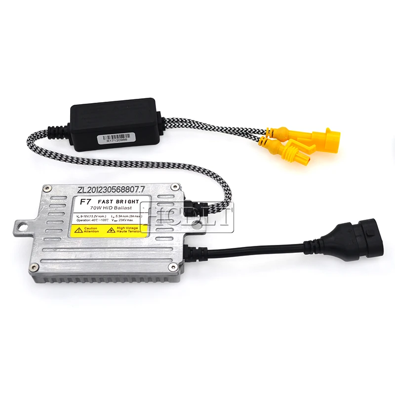 HCDLT 12 В AC 70 Вт DLT F7 Быстрый Яркий старт HID тонкий ксеноновый балласт F7T реактор блок