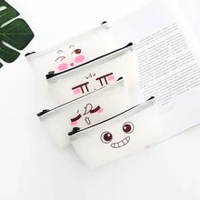 Creative cute pencil case funny expression Kawaii pen box student school stationery bag office stationery gift Creative cute pencil case funny expression Kawaii pen box student school stationery bag office stationery gift