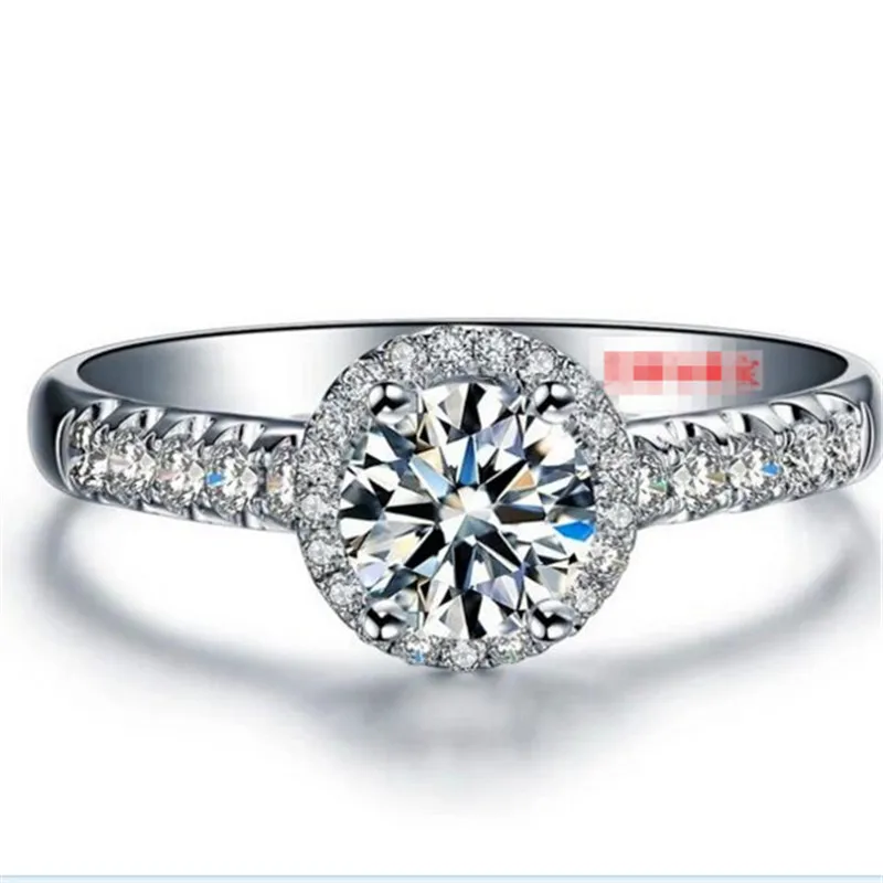 High quality 1ct simulated diamond weding ring,women ring, silver ring