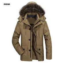 Зимняя куртка брендовая мужская Сгущает Теплый Человек пальто хлопковая верхняя одежда Большие размеры 6XL мужские длинные мягкий флис парка parcas para hombre