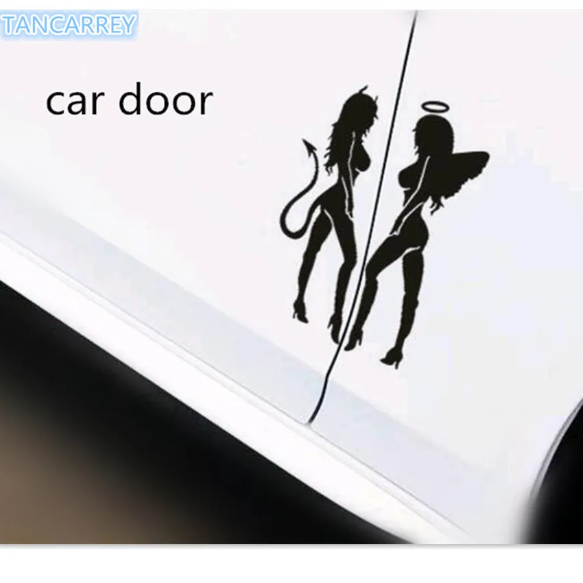 Автомобильные наклейки Devil &amp Angel для Mercedes Benz W211 W203 W204 W210 W124 W202 CLA W212 W220 W205 W201 A Class GLA