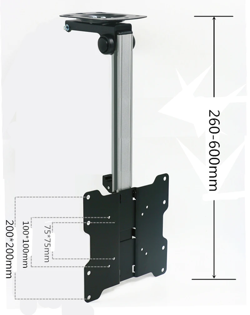 

F1440L Elongated Foldable Car Ceiling 17-37inch Screen LED LCD Monitor Holder TV Mount Hanger Wall Mount Rack Cabinet TV Mount