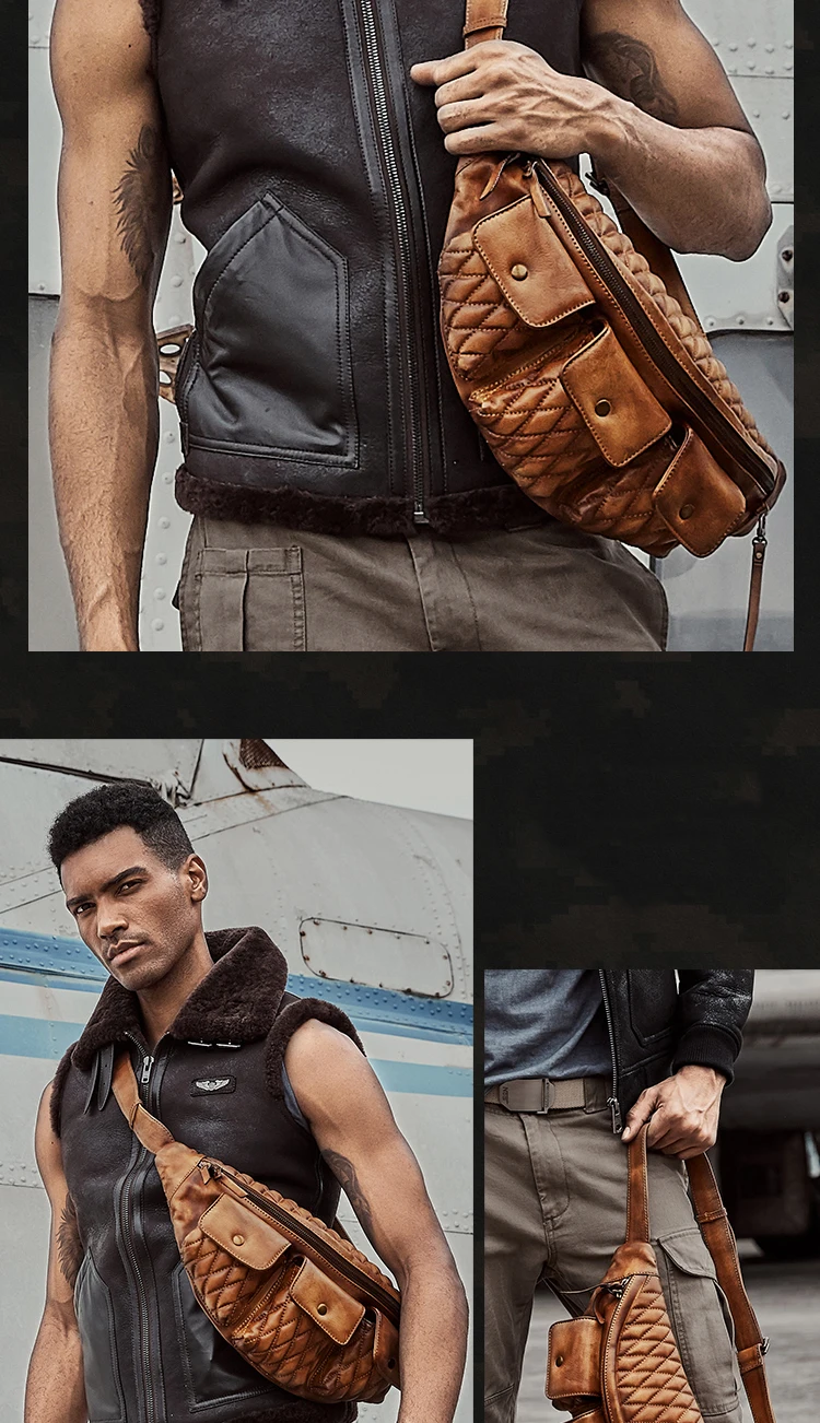 Genuine Leather Waist Packs Fanny Pack Belt Bag Phone Pouch Bags Travel Waist Pack Male heuptas Waist Bag Leather Pouch