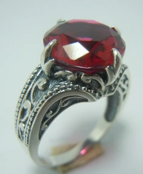 

South Korea Europe and the United States carved retro fashion contracted pattern romantic character index finger ring