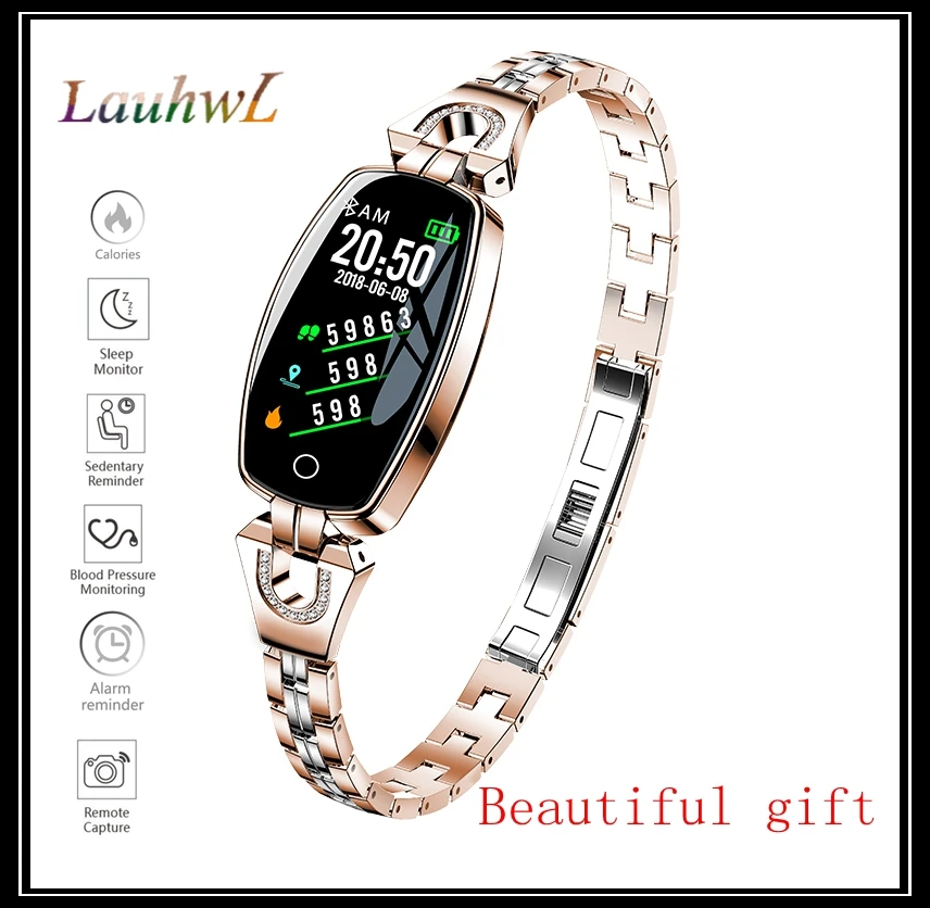 

H8 Smart Band Women Blood Pressure Step Fitness Tracker Heart Rate Monitor Smart Bracelet Multiple Sport Waterproof Wristband