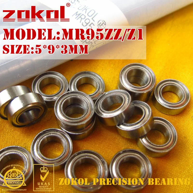 Шарикоподшипники ZOKOL MR95 ZZ Z1 mr95 MR95ZZ миниатюрный радиальный шарикоподшипник 5*9*3