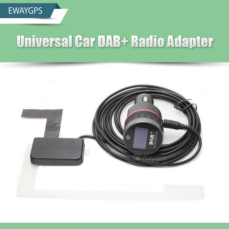 

Universal Car DAB DAB+ Radio Receiver Tuner with FM Transmitter converter Plug-and-Play Adaptor Adapter