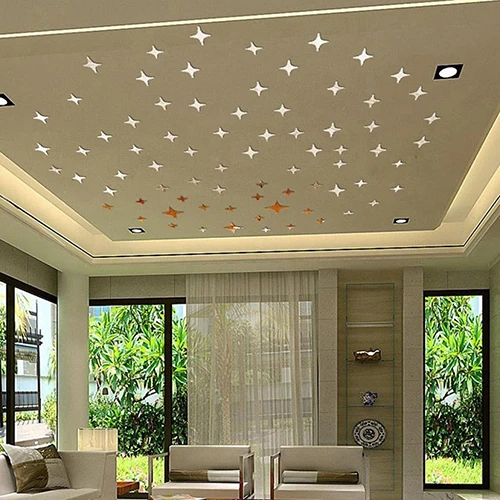 50pcs Art Removable Star Wall Sticker 3D Mirror Decal Vinyl Acrylic Home Decor 50pcs Art Removable Star Wall Sticker 3D Mirror Decal Vinyl Acrylic Home Decor