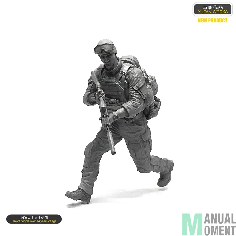 

YUFAN Miniature 1/35 US Navy Seal Commando Individual Soldier Resin Model Figure Kit LOO-32