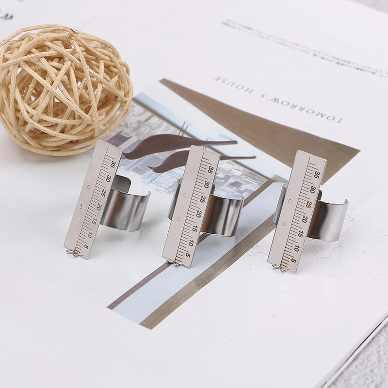 

Dental Finger Ruler Span Measure Scale Endodontic Instrument For Dentist Stainless Steel 35mm Gauge