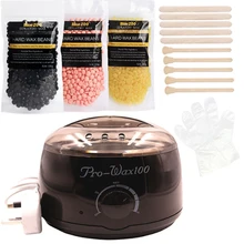 Бразильское физическое безболезненное удаление волос нагреватель для воска комплект без полосок восковые бобы для депиляции бикини цельное тело удаление волос