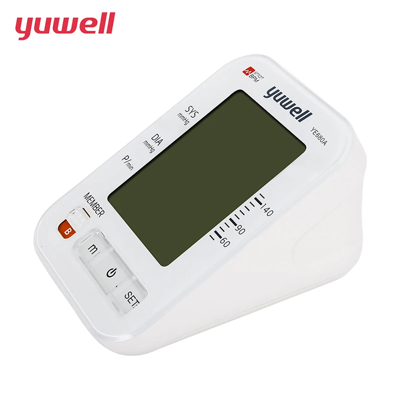 YUWELL измеритель артериального давления, портативный цифровой Сфигмоманометр с ЖК-дисплеем, манжета для измерения артериального давления, Ye-690a