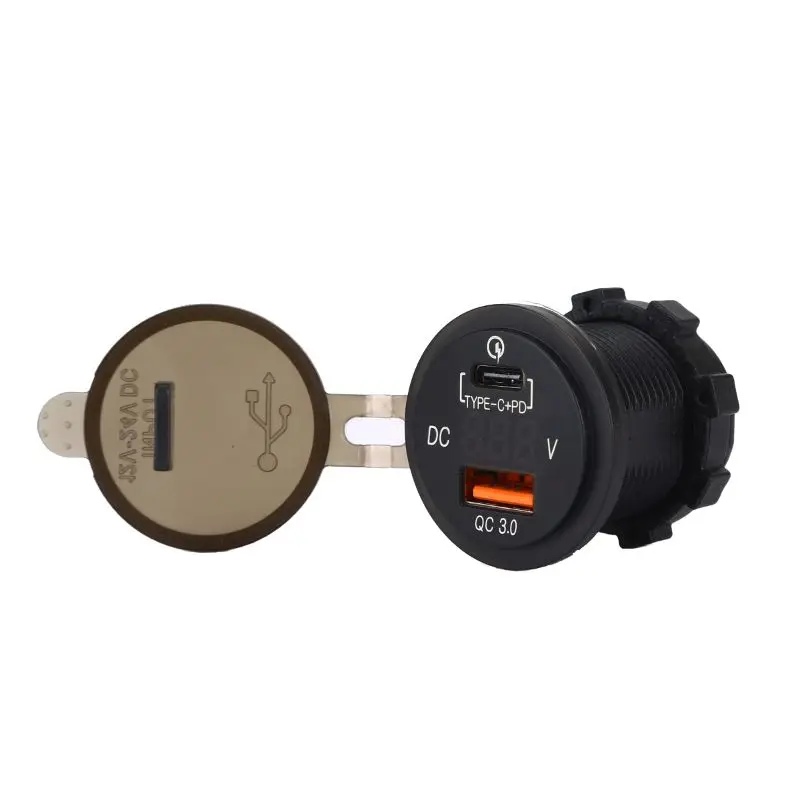 36 W USB شاحن سيارة سريعة تهمة QC 3.0 نوع C PD سريع الهاتف المحمول شاحن آيفون X XR 8 ذاكرة فلاش 3 اللون