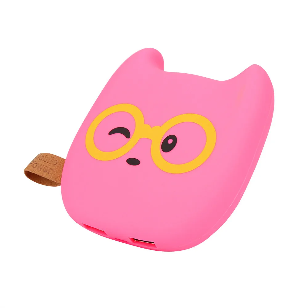

Free Shipping Cute Emoji 20000mAh Portable 2 USB External Battery Charger Power Bank For Cell Phone for Iphone 8 Fast Charging