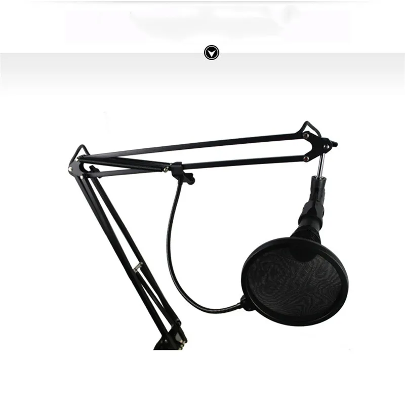 New Microphone Mic Stand Scissor Boom Shock Mount Folding Desktop Universal Cantilever Support Cantilever Stand