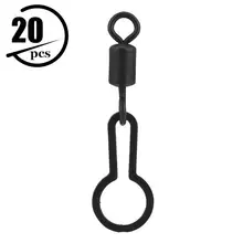 20 шт. рыболовный поворотный Прокат вертлюжная Рыбалка Соединитель крюка ракетка форма медная Рыбалка защелки поворотный Прокат оснастки аксессуар