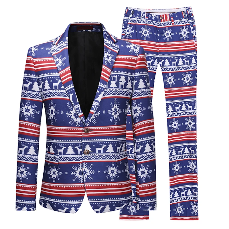 YUNCLOS, зимняя Новинка, одежда для рождественской вечеринки, мужские облегающие костюмы, модные вечерние костюмы, 2 предмета, костюмы для выпускного вечера для мужчин
