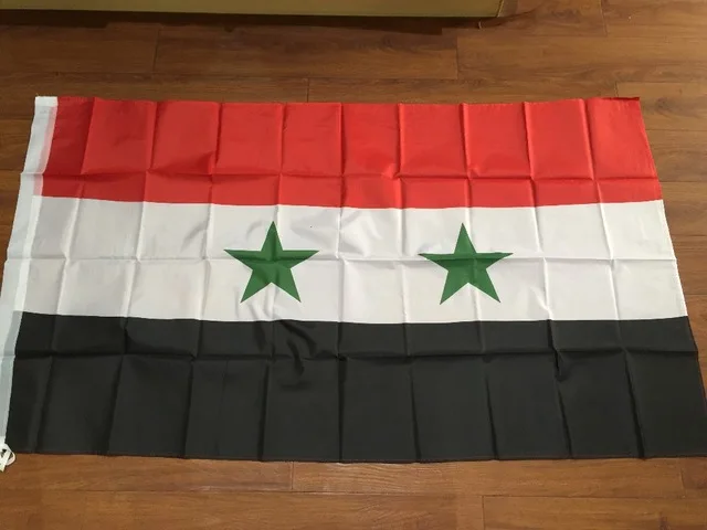 

High Grade 90*150 cm free shipping 1pcs Syria flag SY SYR Syrian Arab Republic national flag 3x5 FT
