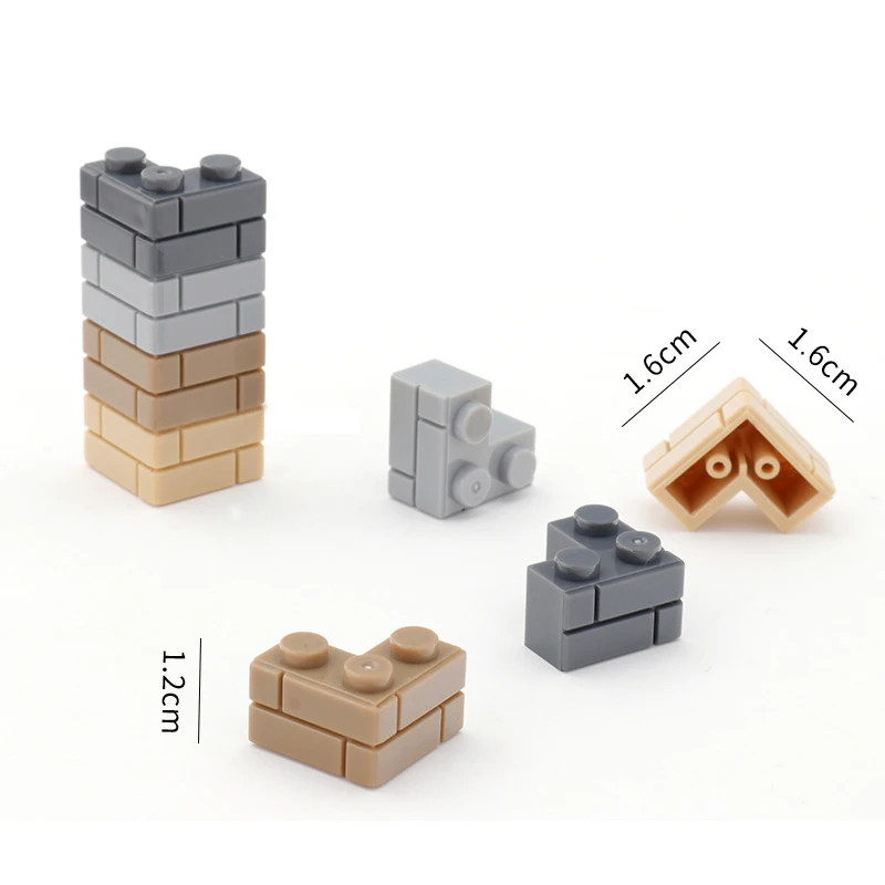 60pcs DIY 빌딩 블록 두꺼운 벽 피규어 벽돌 1 + 2 도트 교육 크리 에이 티브 크기 어린이를위한 98283 장난감과 호환 가능