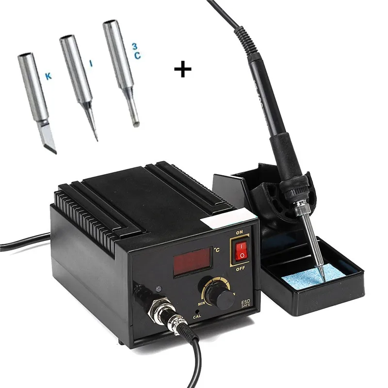 

Wholesale Price 967 110V 220V Black Metal Electric Rework Soldering Station Iron LCD Display Desoldering SMD