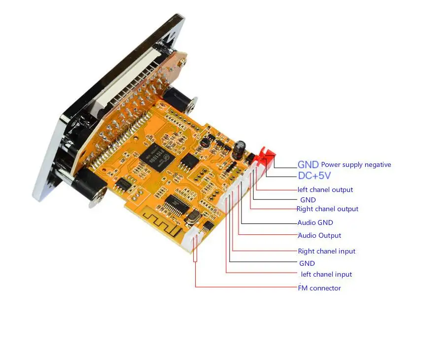 Bluetooth приемник аудио декодер APE FLAC WAV MP3 декодирующая плата MTV DTS MP5 hd видео декодер плеер AUX RCA