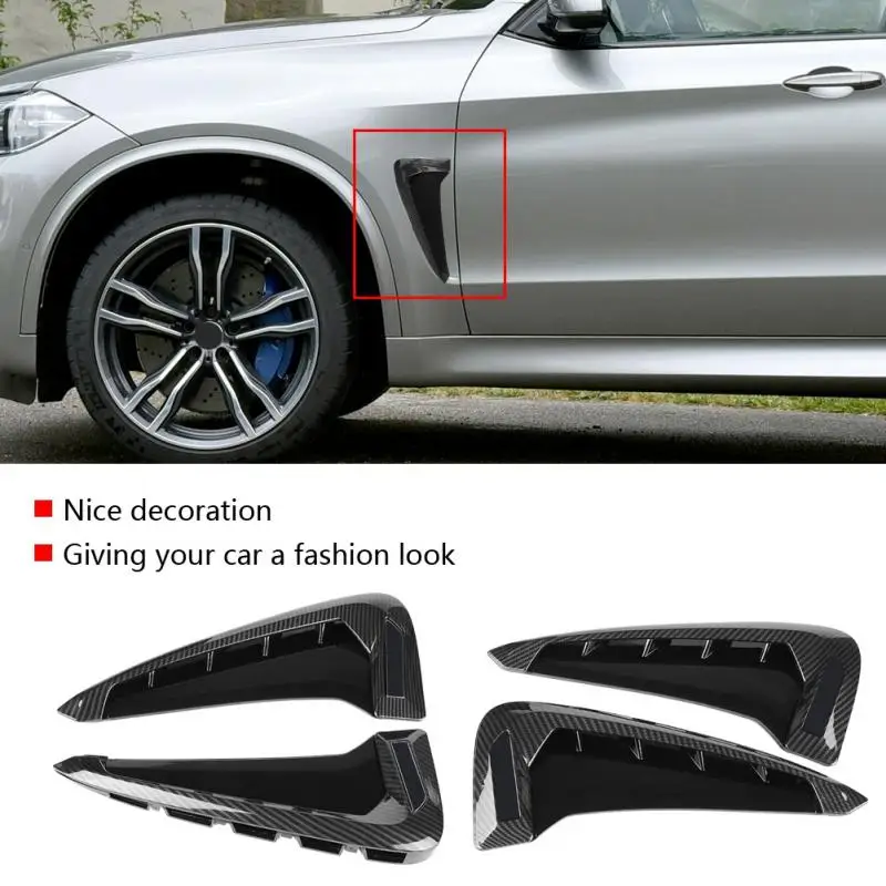2 шт. автомобиля ABS сторона воздушного потока крыло Накладка для BMW X5 F15 2014 2015 2016 2017
