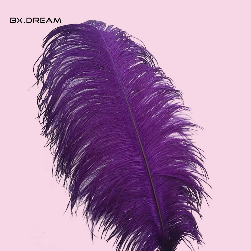 Cute cheap 100PCS purple ostrich feather 14 16 inch /35 40 cm party