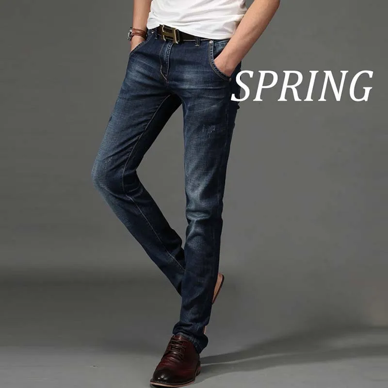 2017 Men s Classic Relaxed Straight Fit Jean Super Comfy Skinny Motorcycle Hip Hop Durable Denim