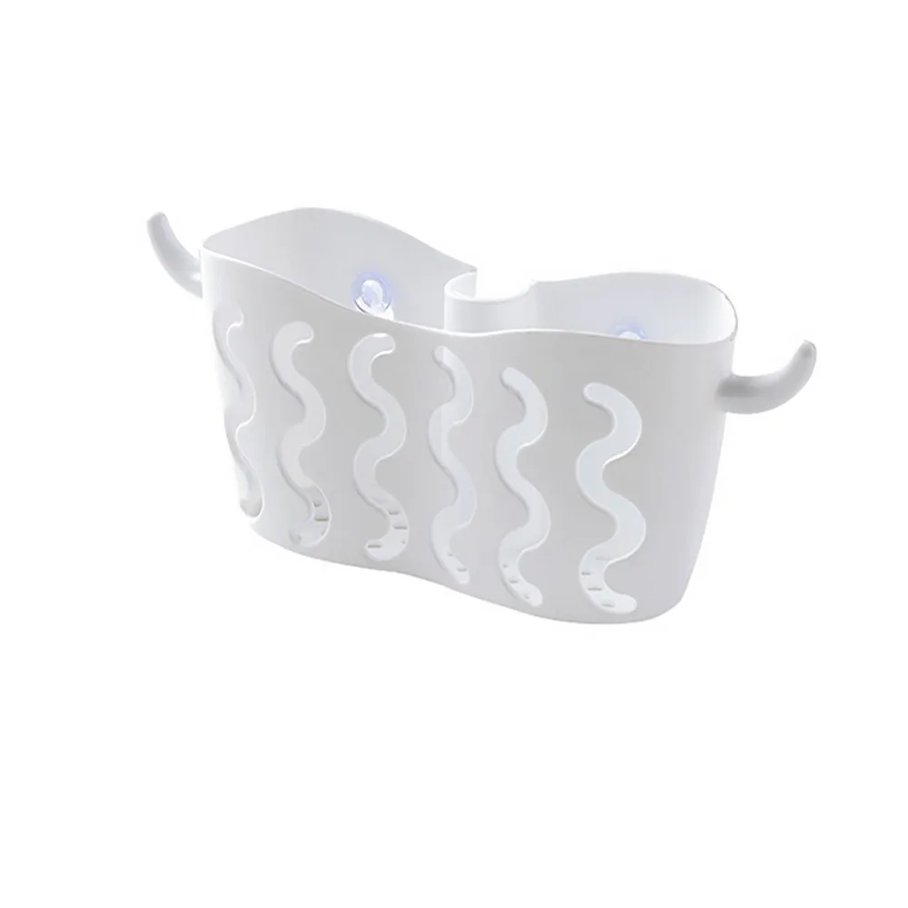 

High quality Dish Cloth Rack Suction Sponge Holder Clip Rag Storage Rack Punch-free cup storage hanging basket sponge Shelf