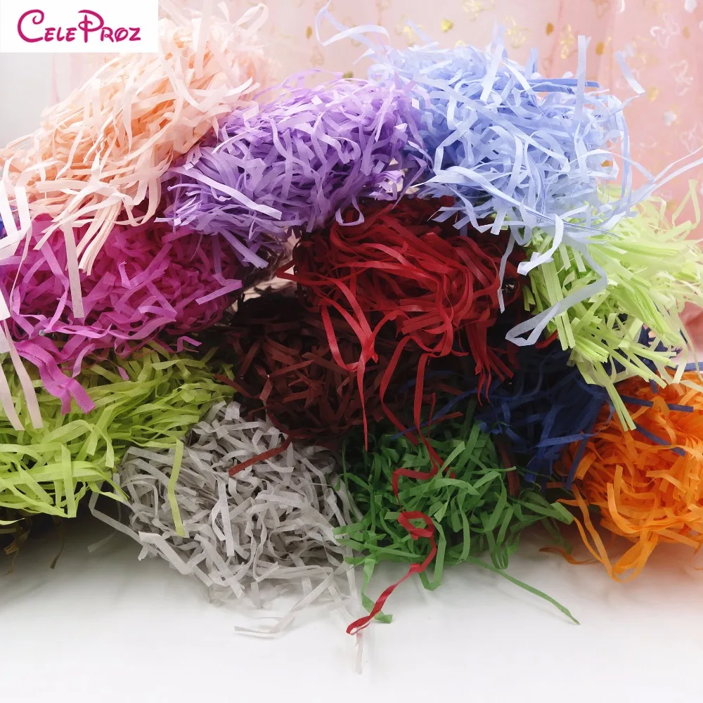Shredded Tissue Paper Raffia Confetti DIY Paper Crafts Material Giftbox