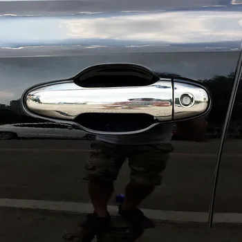 

2014 2015 2016 2017 2018 ABS Chrome Shell Car Styling Door Protector Handle Frame Cover Trim for Toyota Highlander Kluger