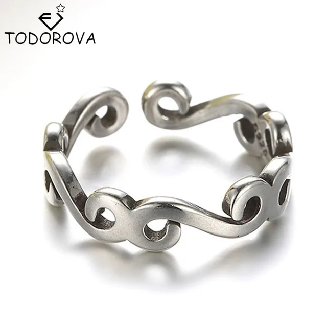 Todorova Reale Pure 925 Sterling Silver Lunga Rattan Knuckle Punta Anello di Bar Todorova Reale Pure 925 Sterling Silver Lunga Rattan Knuckle Punta Anello di Bar
