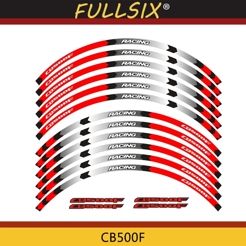 Горячая мотоциклетный обод колесная наклейка аксессуар светоотражающий водонепроницаемый стикер для Honda CB500F CB500X