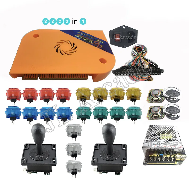 

Pandora box 9D 2222 in 1 arcade version jamma game board HDMI VGA DIY whit copy sanwa button,(happ)joystick,power,speakers
