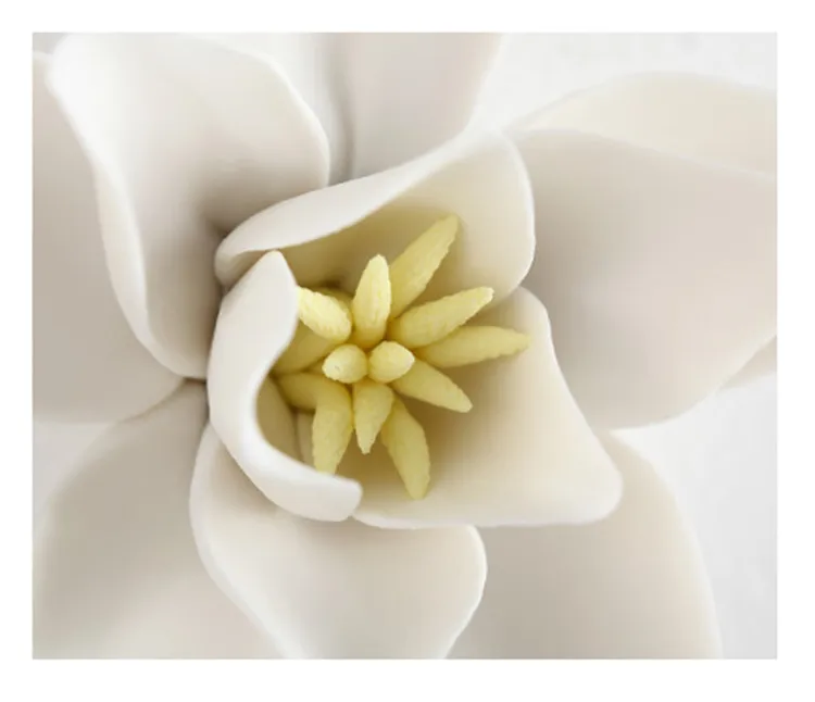 Белые керамические виниловые обои с изображением цветка магнолии украшения для гостиной стены ремесла ТВ стены фон стены стикер домашнее украшение для подарка