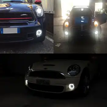 Led DRL Fog Lights For Mini Cooper Daylights E4 CE Led Daytime Running Light Lamp For R55 R56 R57 R58 R59 R60 R61 Ultra White