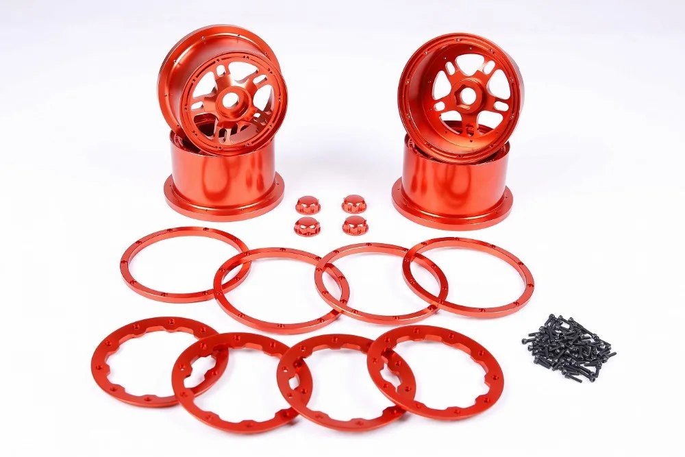 

1/5 scale Baja 5B Alloy wheel hub with alloy beadlock - 4pcs/set - 85288 for hpi km rv baja