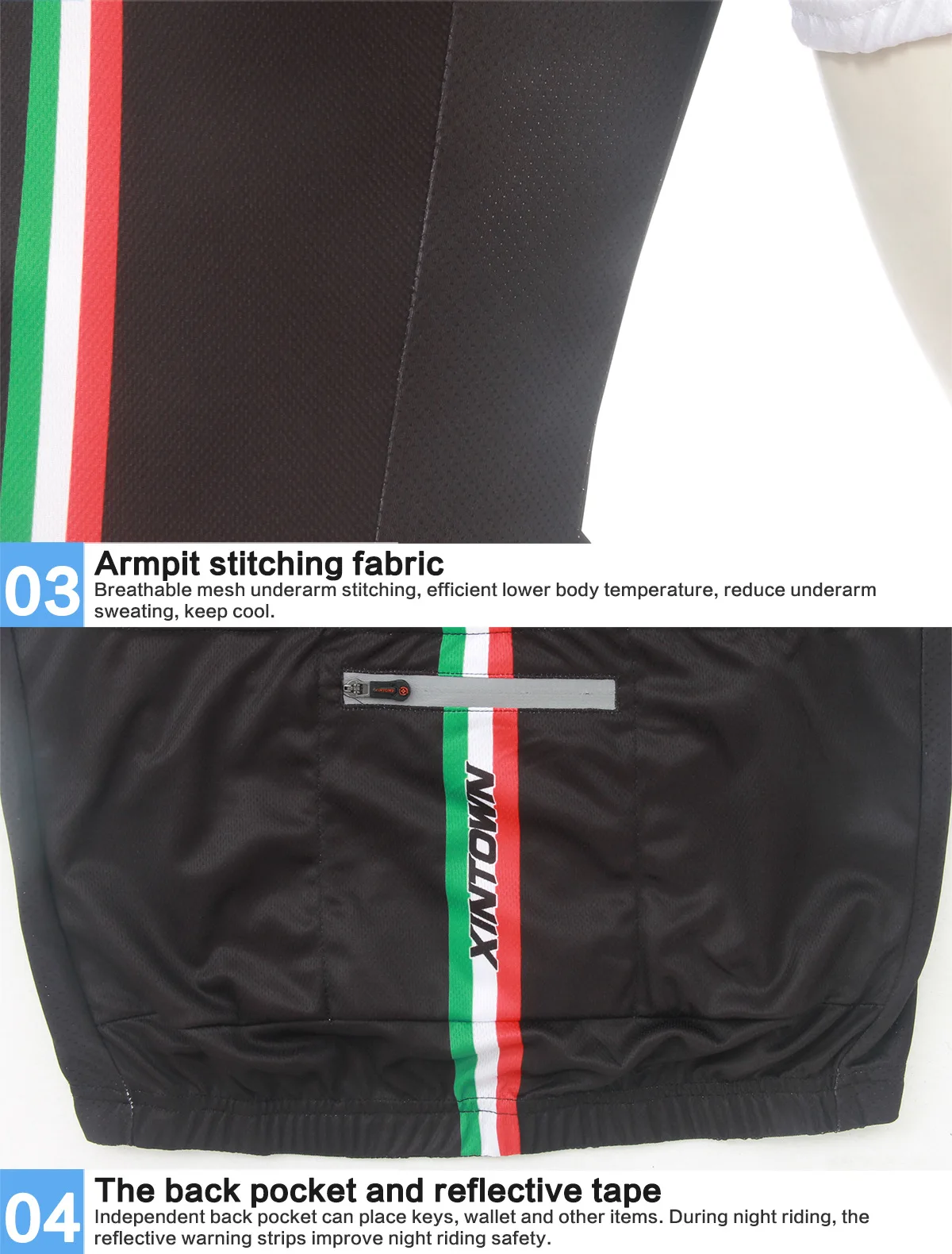 XINTOWN Итальянский для верховой езды с короткими рукавами Джерси Велосипеды костюмы летние пот-абсорбент быстросохнущая рубашка Спорт сжатия нижнее белье