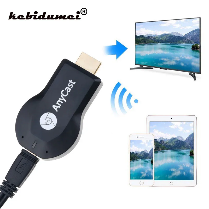 Kebidumei беспроводной HDMI ТВ палка для AnyCast M2 для Airplay WiFi Дисплей ТВ ключ приемник для Miracast для Android телефона ПК