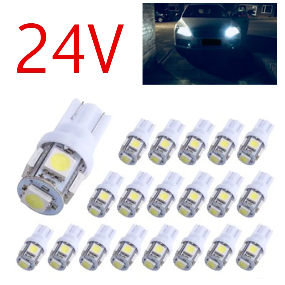 YSY 20X T10 LED W5W 5050 5SMD 192 168 194 белые светодиодные автомобильные клиновая лампа света