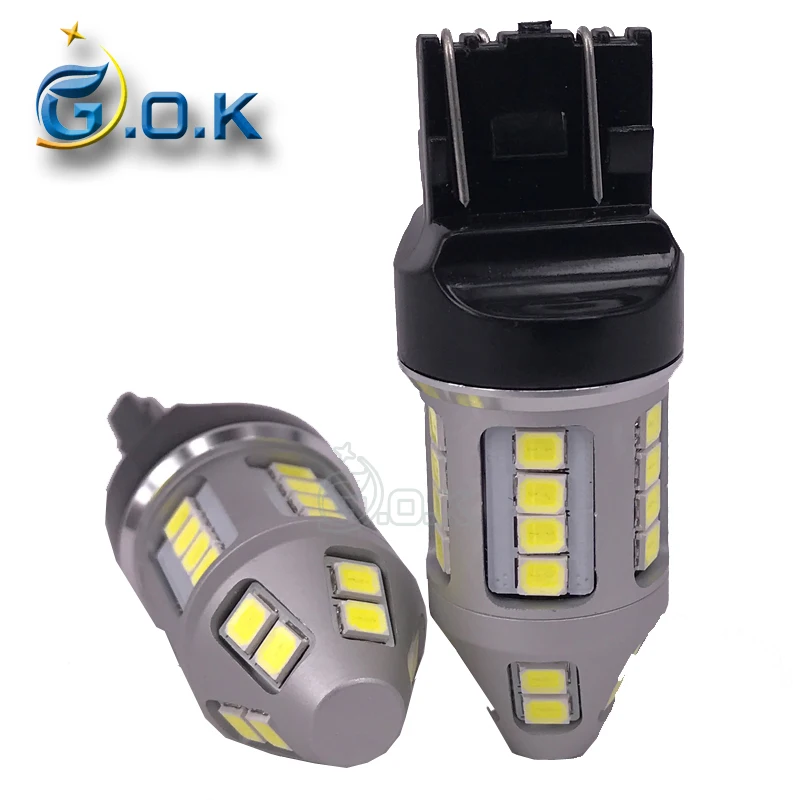 

2x 30W T20 7443 LED 30smd 2835 led W21W Car Brake Reverse Turn Signal DRL Light Car Light Source White light